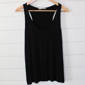 Black racerback tank